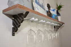 Wine Glass Shelf - 3D Printing & Wood Build