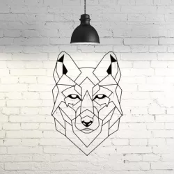 Wolf Wall Sculpture 2D