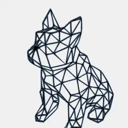 10 low poly contour animals
