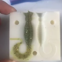 2 inch grub mold fishing lure
