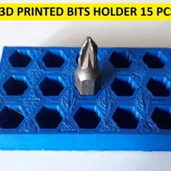 3D PRINTED BITS HOLDER 15 PCS