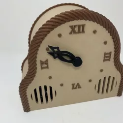 3D Printed Mantel Style Auto Correcting Clock With Chimes and Daylight Savings Time