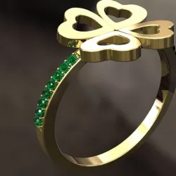 4 Leaf clover Ring