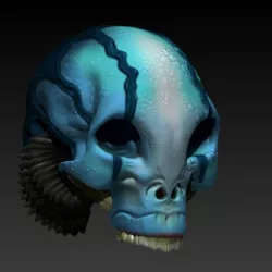 Abe sapiens skull from hell boy