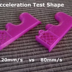 Acceleration Test Shape - Print Aid