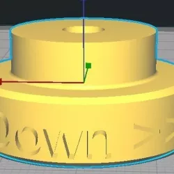 Alfawise U30 tray adjustment knob