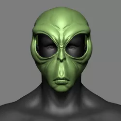 Alien Mask Cosplay STL File