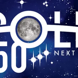 Apollo 50th Anniversary Moon Landing Logo