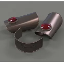 Arm cuffs and headband of Wiccan
