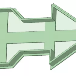 Arrow 1 cookie cutter