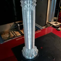 Art Deco Thorny Fluted Rose Vase