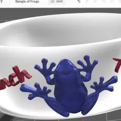 Bangle of frogs