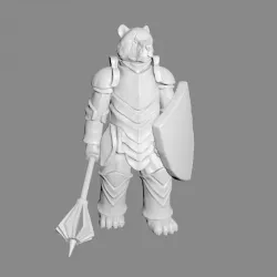 Bear Knight Miniature