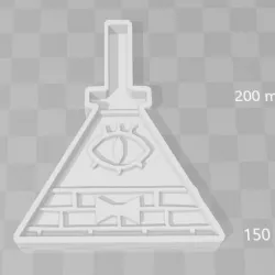 Bill cypher gravity falls cookie cutter