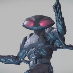 BLACK MANTA inspirited figure