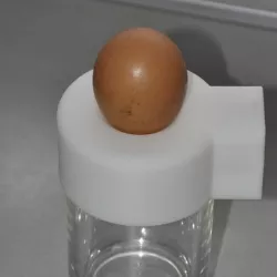 blowing eggs for Easter