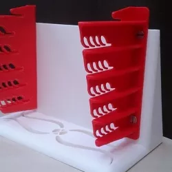 bookend for glass plate rack