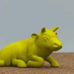 bull lying down