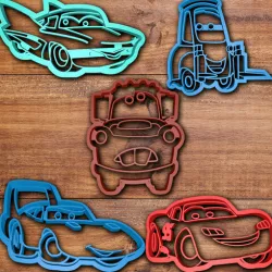 Cars movie cookie cutter set