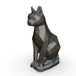 Cat sitting figure