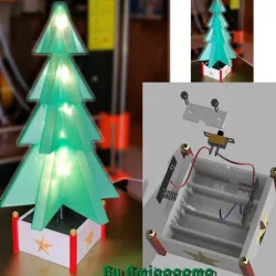 Christmas tree illuminated decoration