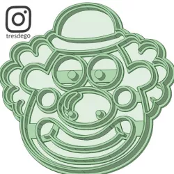 Clown cookie cutter