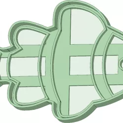 Clown fish cookie cutter