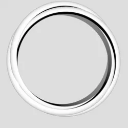 Cratier inspired 3 band ring