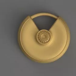 Cratier Inspired Pendant 3d printable CAD Design