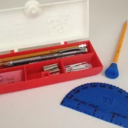 Customizable Locking Pencil Box Set