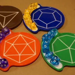 D&D Dice Coaster Set