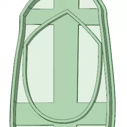 Dance shoe 1 cookie cutter
