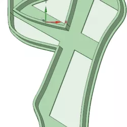 Dance shoe 2 cookie cutter