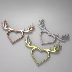 Deer Heart Necklace