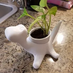 Dinosaur plant pot