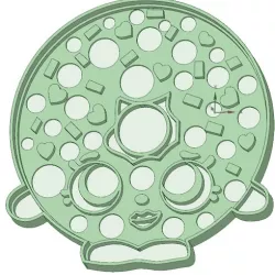 Donut Shopkins cookie cutter