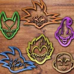 Dragon Ball Cookie cutter set