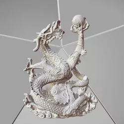 Dragon with pearl