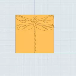 Dragonflay clay/polimer clay/ cookie stamp