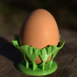 draped egg cup