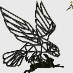EAGLE HUNTING HARE / LIEU DE CHASSE AIGLE