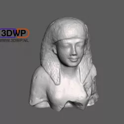 Egyptian Plaster Bust 3D Scan