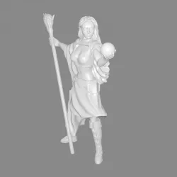 Elven Mage Miniature