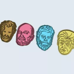 File STL - Set of 4 Masterchef - Cookie cutters