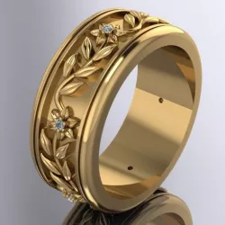 Flower Leaf Ring.