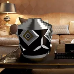 Flowervase round "ART DECO" 3d gregor