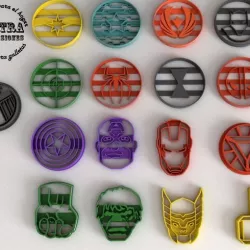 Fondant Avengers Cookie Cutter 1 and 2