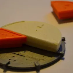 Fraction learning kit with braille