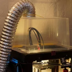 Fume hood and extractor for Flash Forge Creator Pro