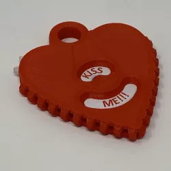 Geared Heart Message Pendant.